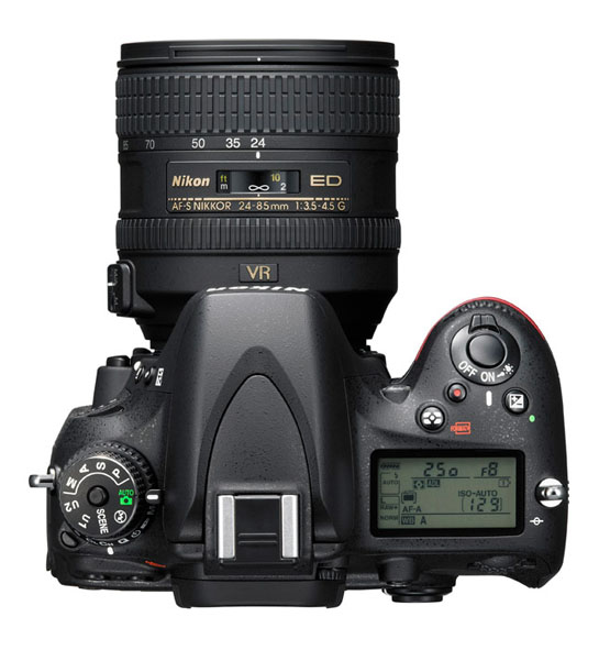 Nikon D600 top